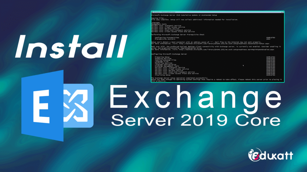 Installing Exchange Server Core